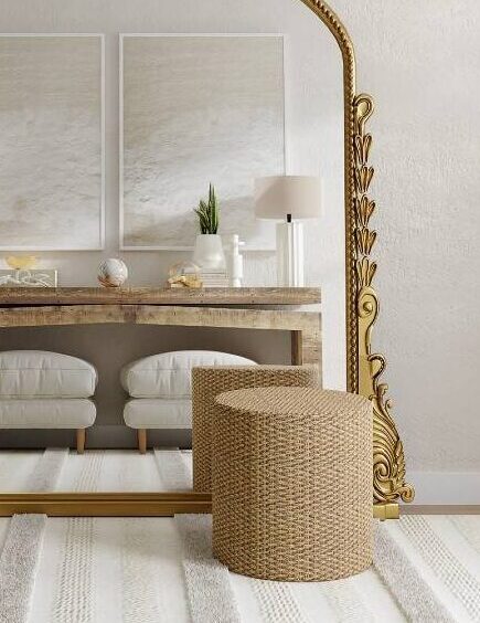 Designed interior detail with natural light